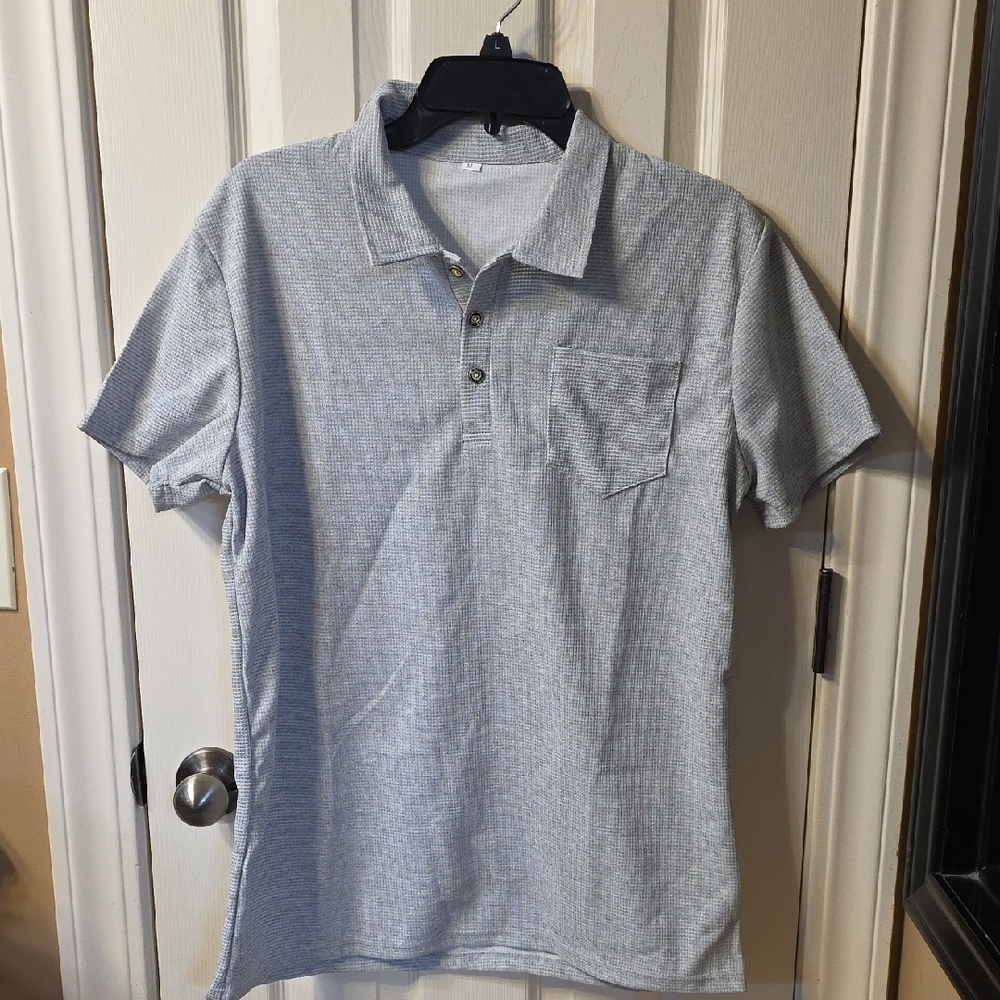 Men's Gray Polo Shirt
